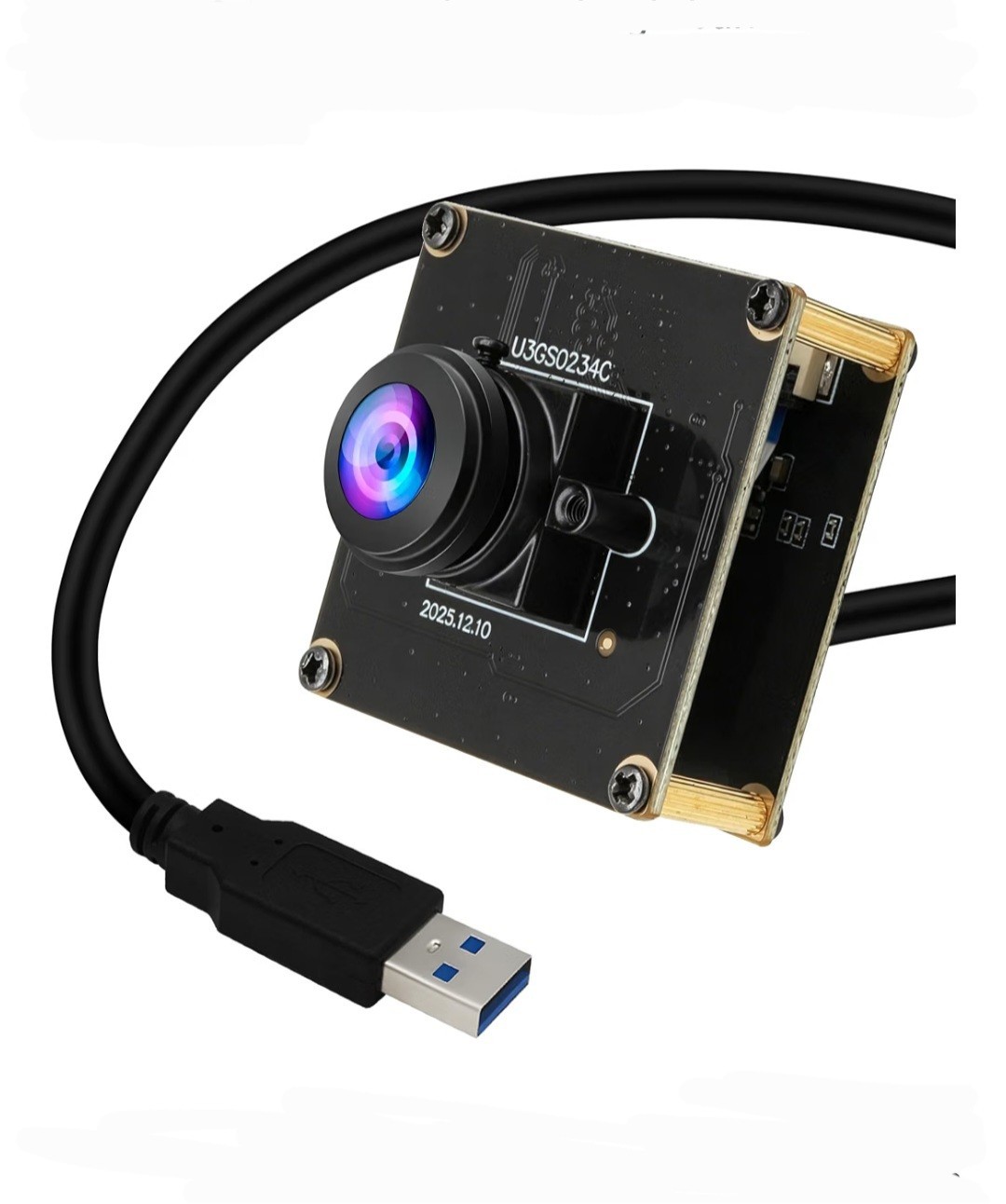 USB3.0 Global Shutter AR0234 CMOS Fisheye 200FPS 1200P Machine Vision Camera