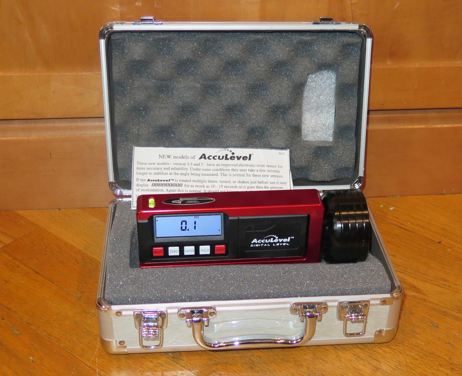 Longacre AccuLevel Digital Caster Camber Gauge with Magnetic Adapter & Case