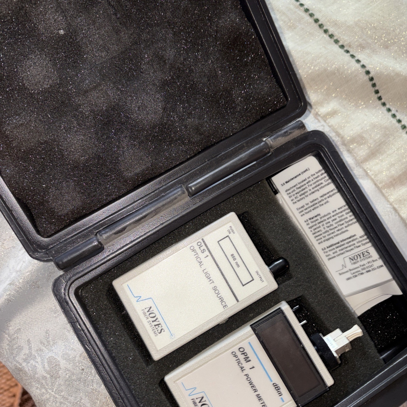 AFL Noyes OLS1 + OPM-1 Handheld Optical Laser Source And Power Meter