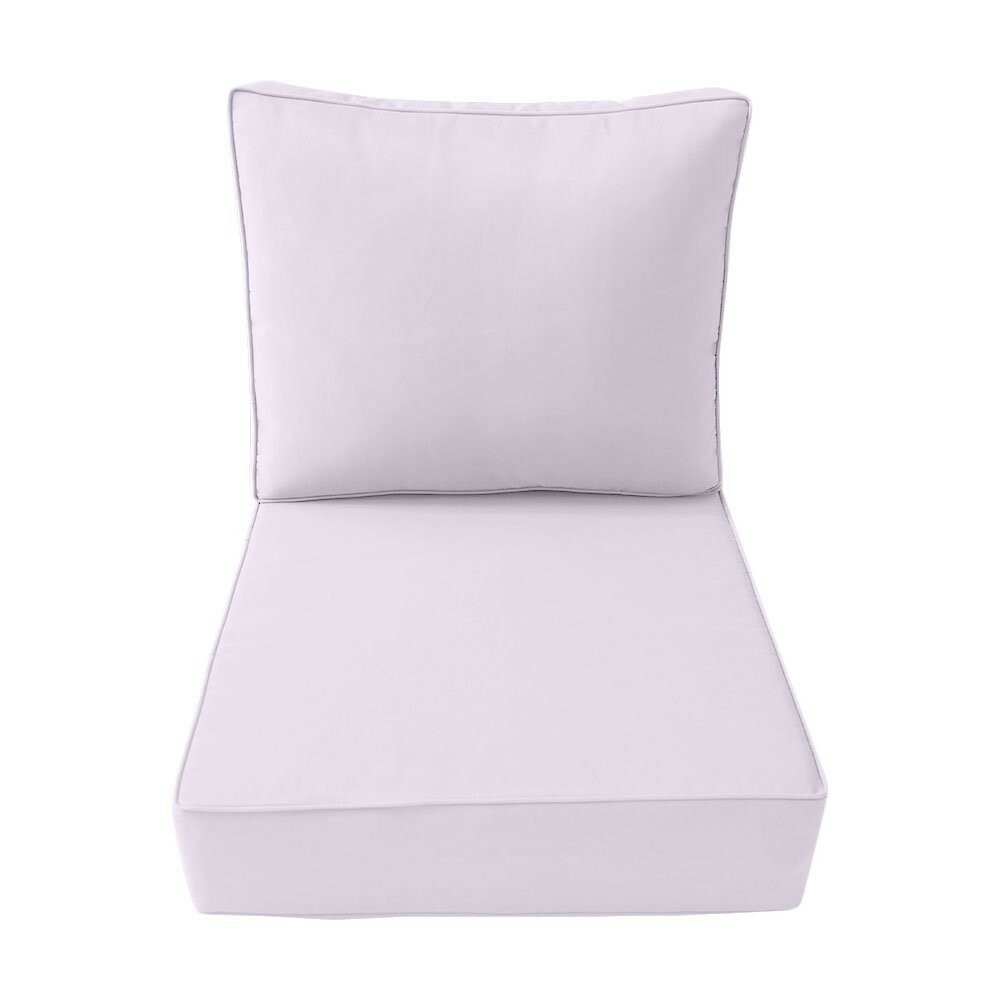 *COVER ONLY*-Outdoor Deep Seat Backrest Pillow Slipcover Piped Trim Medium-AD107