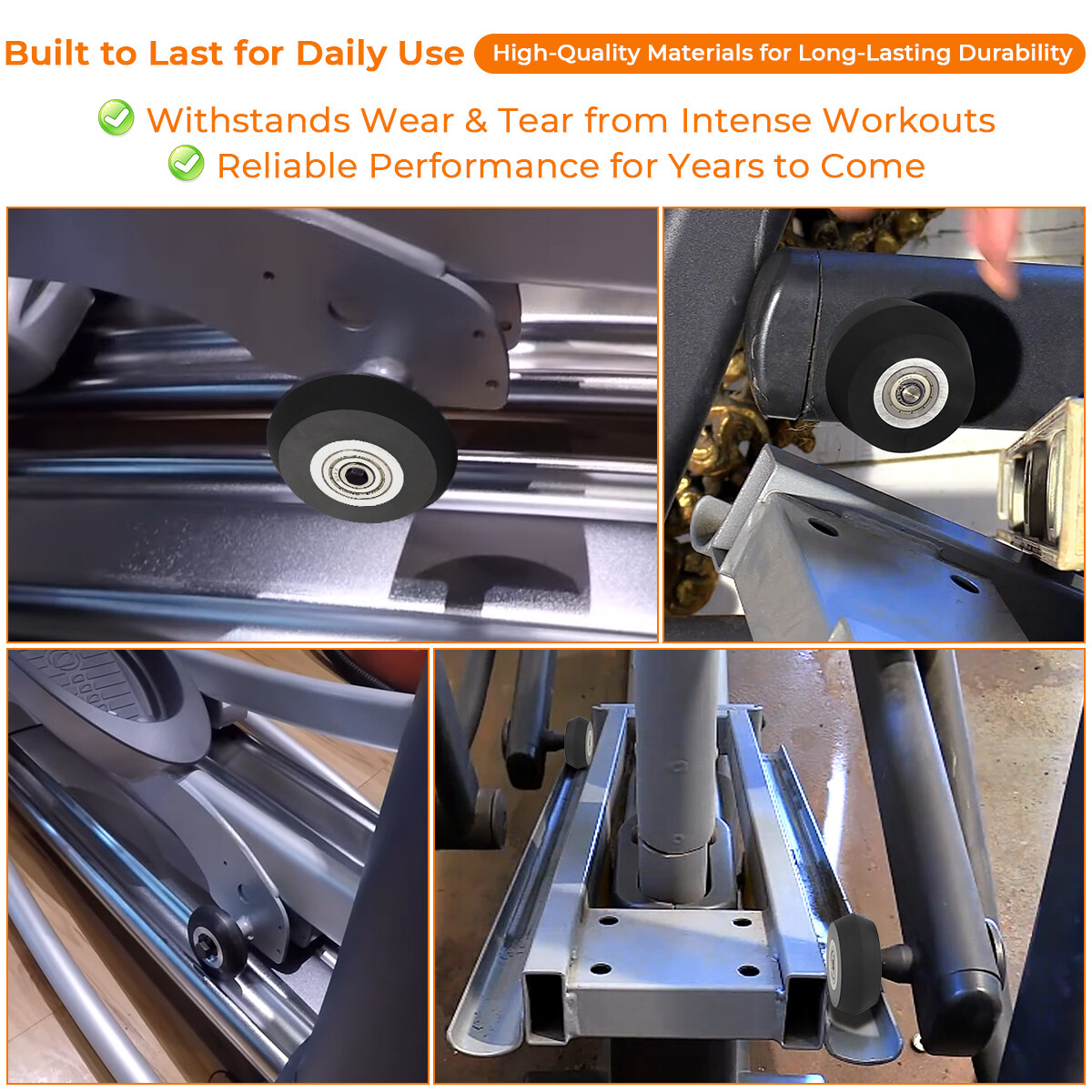 For NordicTrack CX1055 NEL90950 Elliptical Wheel Replacement Ramp Roller#206612