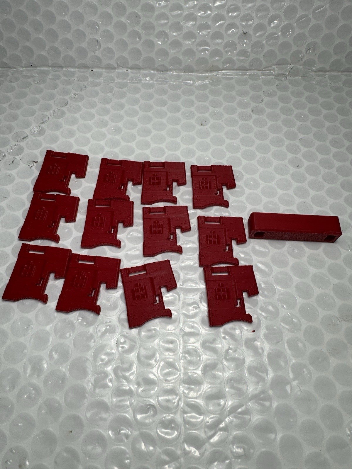 Custom Red Farmall international 3D printed front weights Bracket
