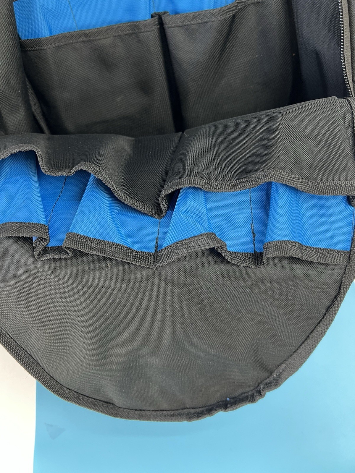 HART HSSB1 Tool Backpack Black/Blue/Gray Polyester Zip Closure