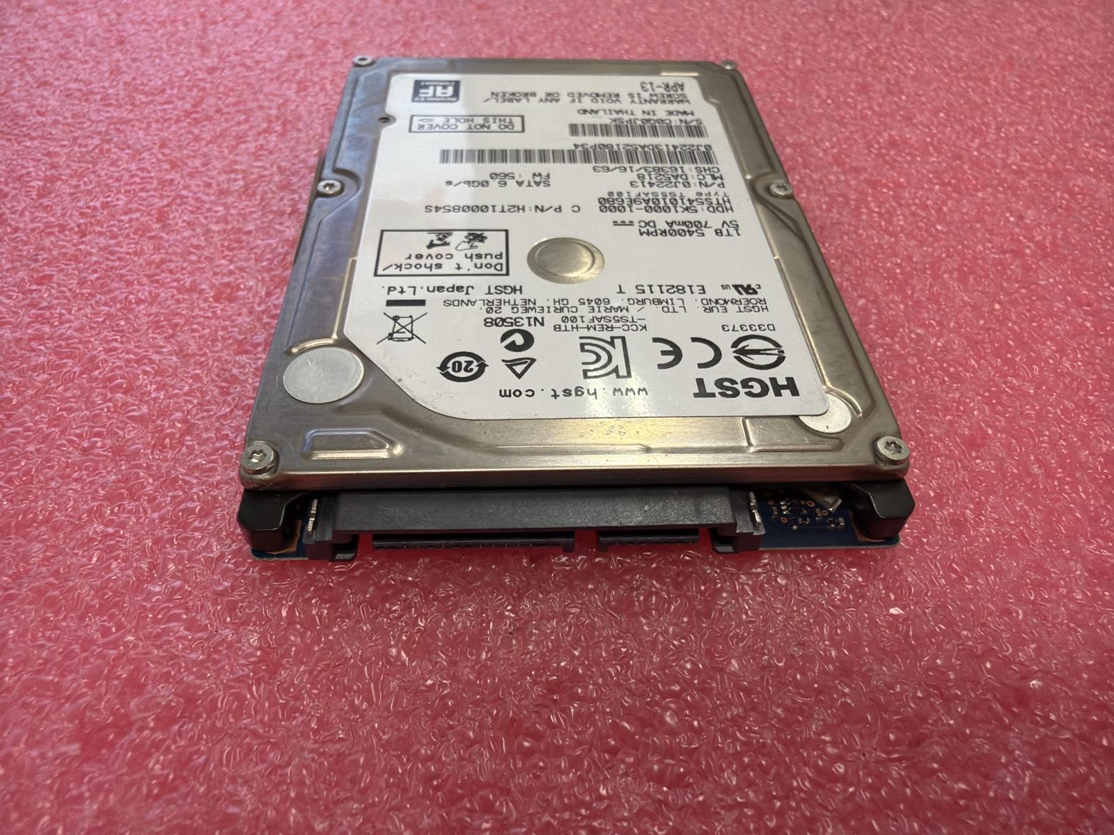 HITACHI HGST HTS541010A9E680 1TB 2.5 SATA HDD