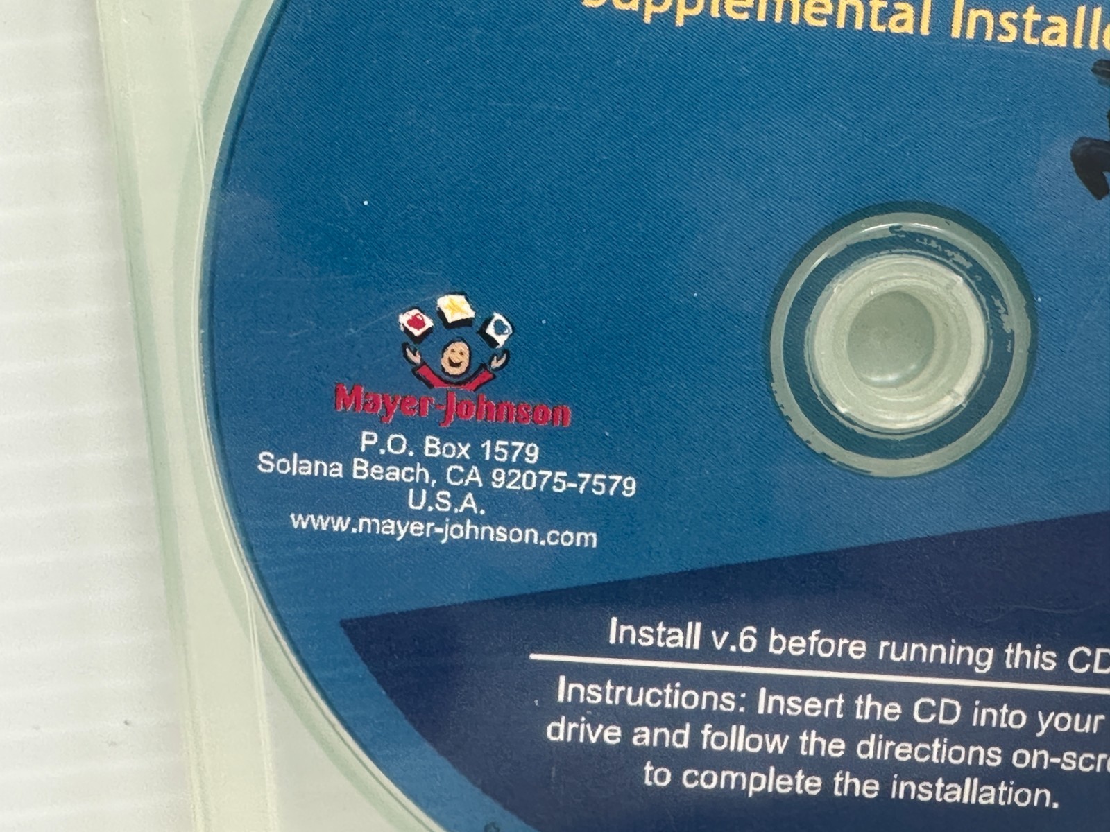 Mayer-Johnson Boardmaker Software Family Supplemental Installer Version 6