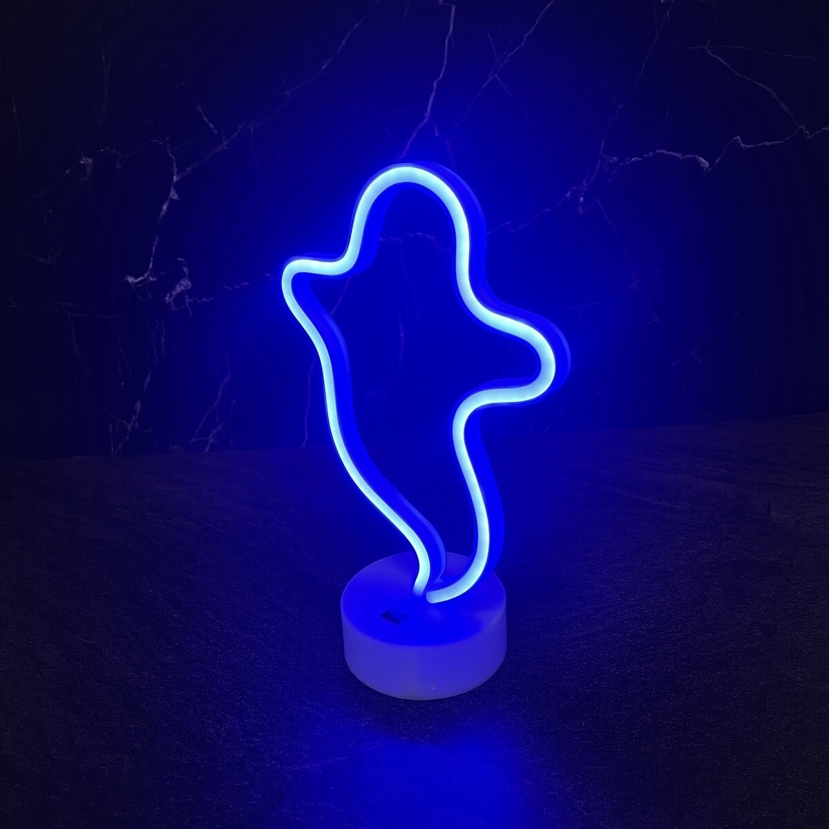 Neon Ghost Lamp LED Light - Fun and Stylish LED Ghost Night Light for Bedroom or