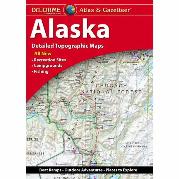 Alaska State Atlas & Gazetteer, by DeLorme, 2021, 9th Edition