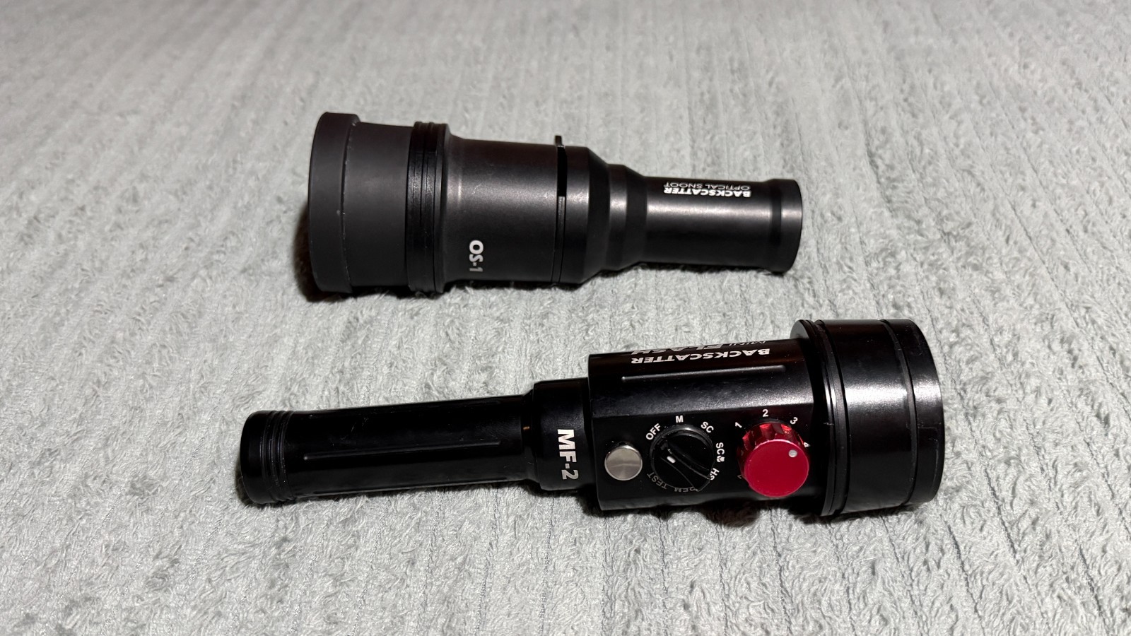 Backscatter Mini Flash 2 w/ Optical Snoot, Fiber Optic Cable, Clamps, Arm & More