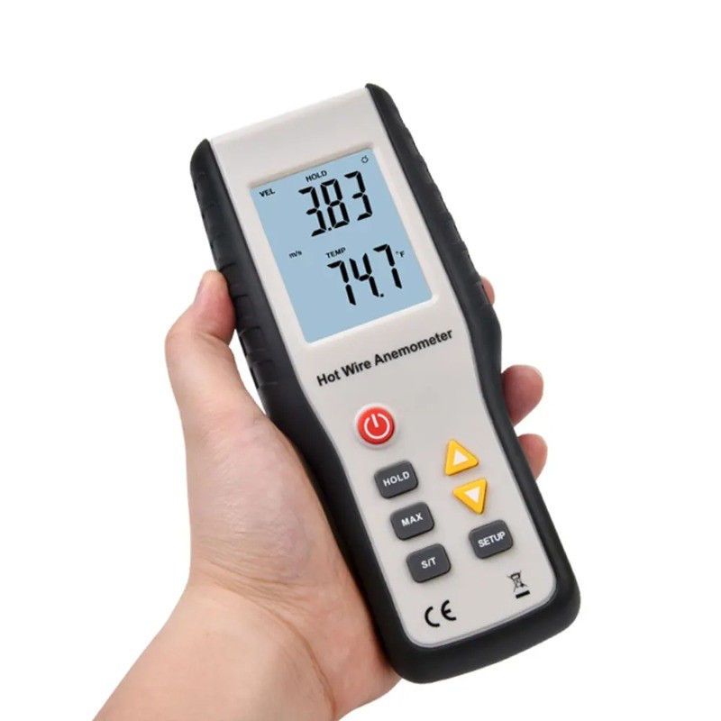 HT9829 Thermal Anemometer Wind Volume Meter High Sensitive Anemometer