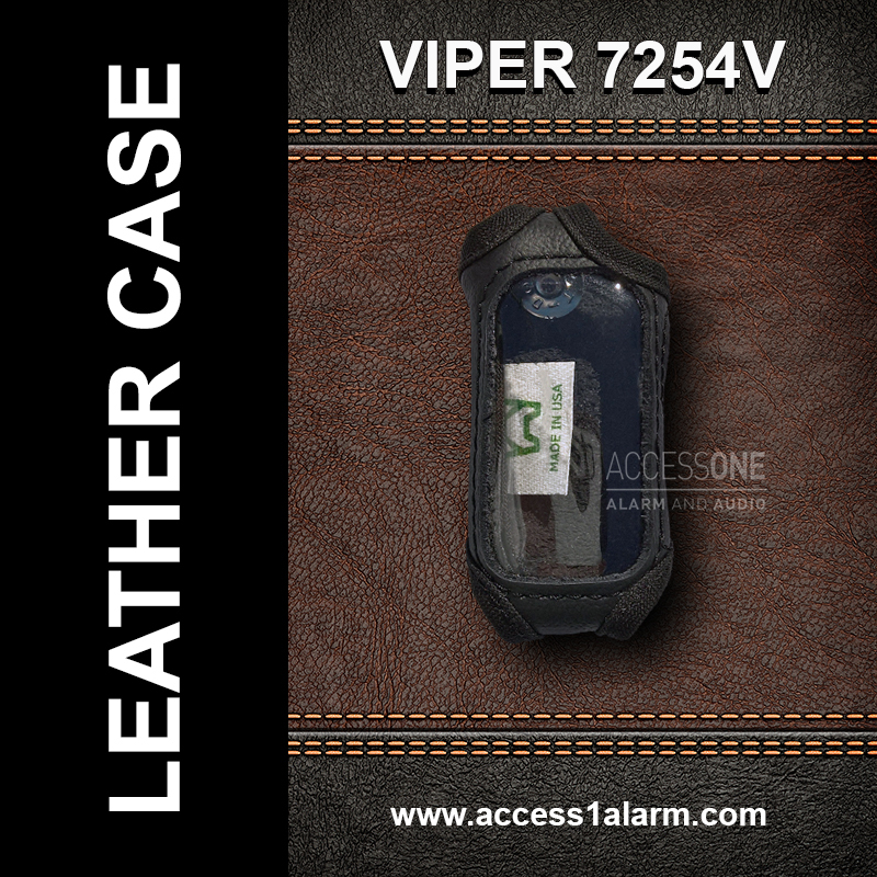 Viper 7254V or 7251V 2-Way LED Remote Control Protective Leather Case For 4208V
