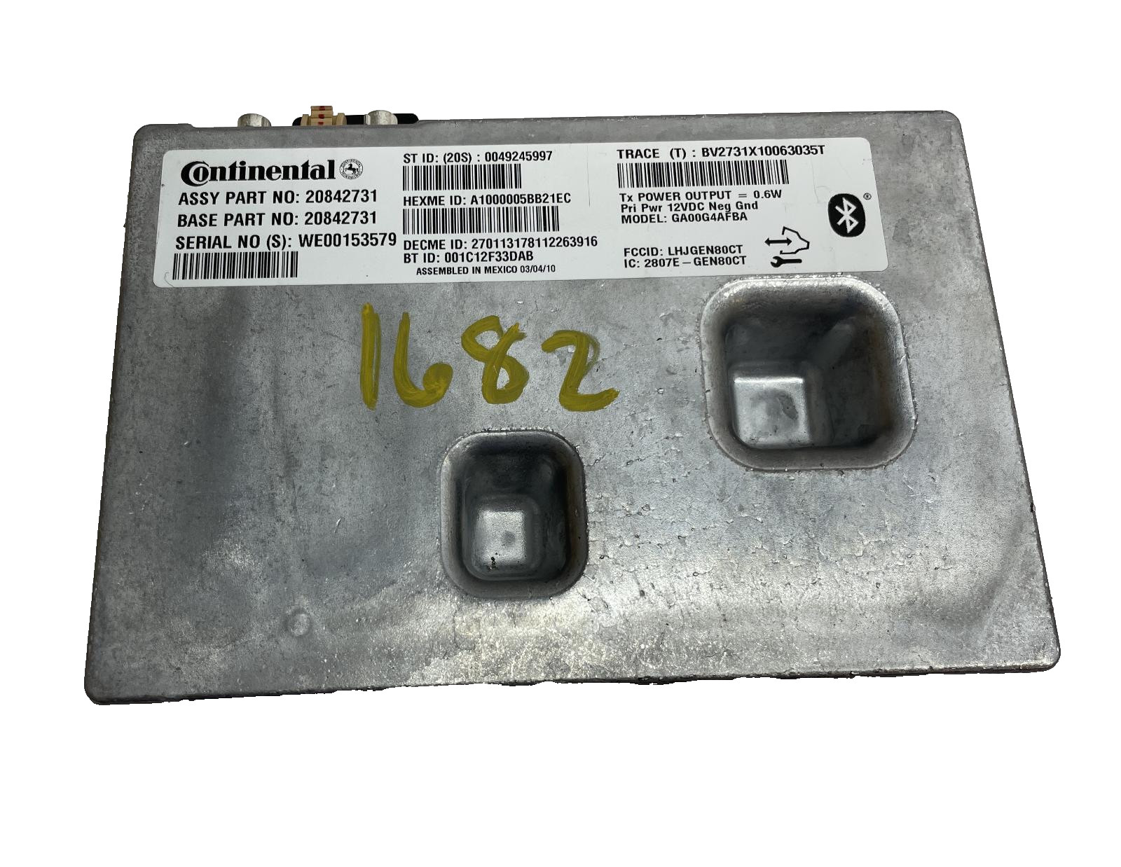 2010 CHEVY CAMARO Communication Brain Box (OnStar, opt UE1) GM OEM 20842731