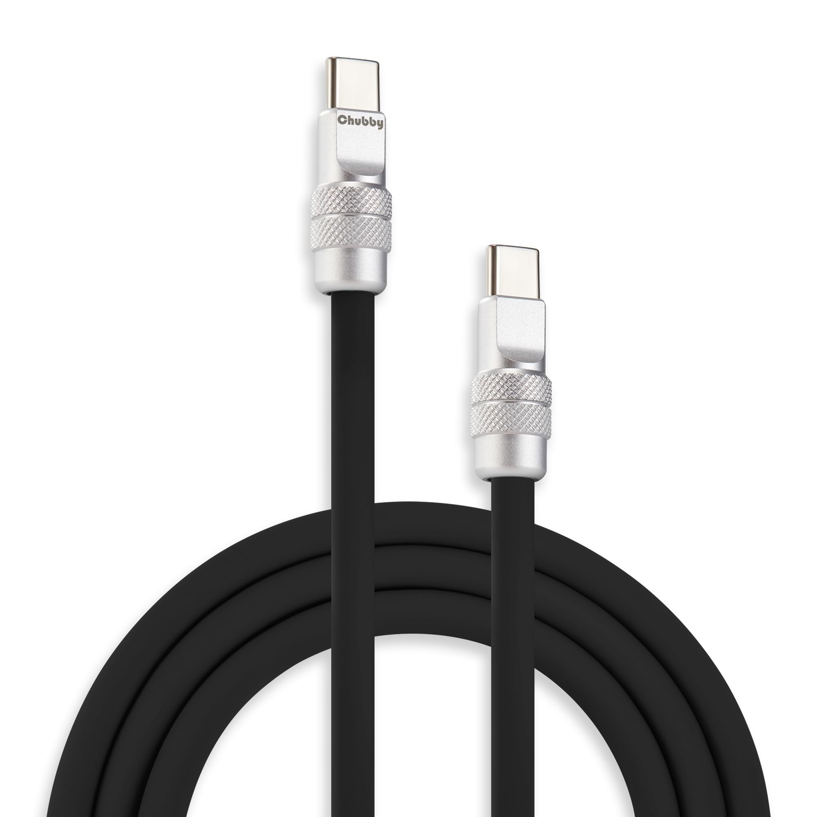 Chubby 2.0 USB C 240W Fast Charging Cable Silicone Soft Durable USB C Cable E...