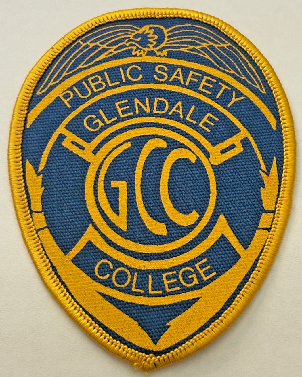 California Glendale College Public Safety 4" Silk Screen Patch Unused