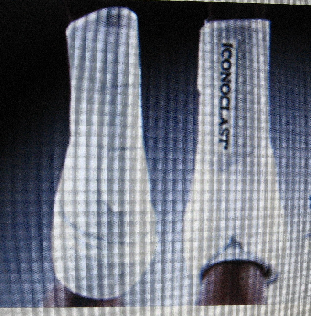 ICONOCLAST SPORTS EQUINE-HORSE BOOTS XXLARGE COMPLETE FRONT BACK WHITE-
