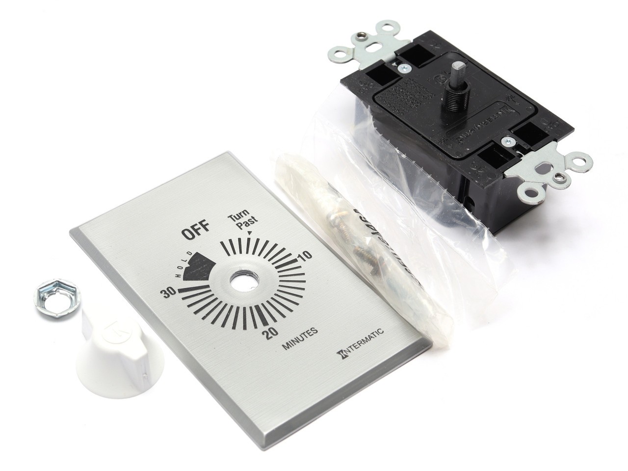 Intermatic FF30MH Spring Wound Countdown Timer, 125-277VAC, Silver