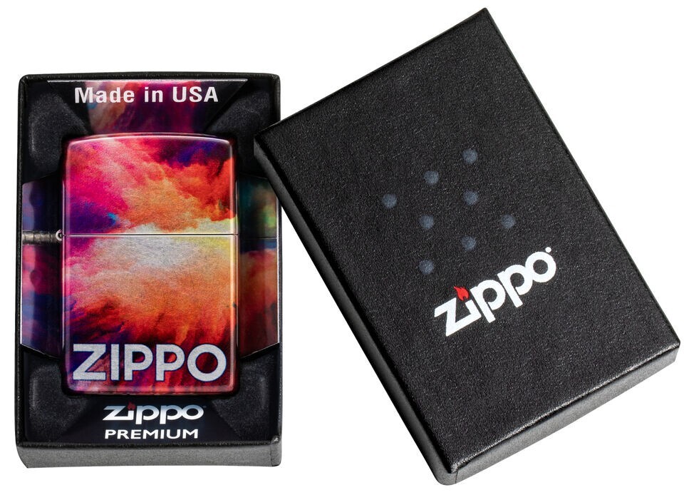 Zippo Tie Dye Design 540 Tumbled Chrome 48982