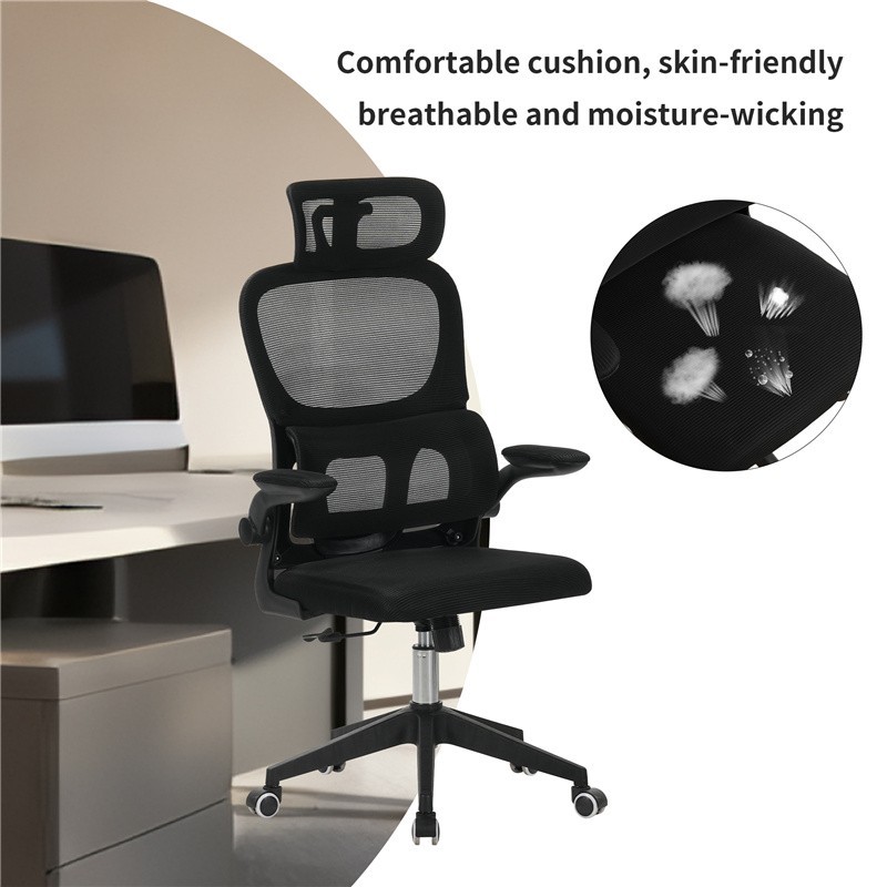 Ergonomic Home Office Computer Desk Chair High-Back Mesh Rolling Work Task Chair