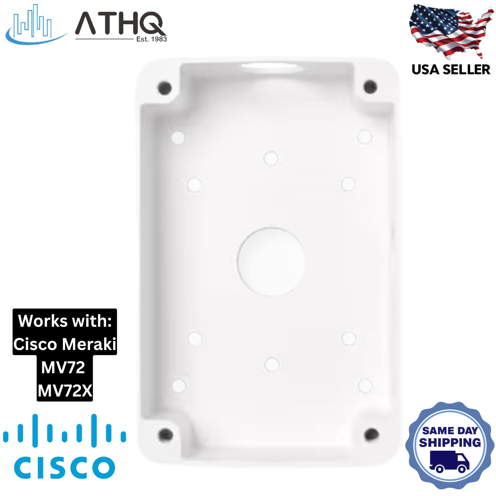 Cisco Meraki MA-MNT-MV-11 Conduit Back Box MV72 MV72X Outdoor Wall Mount - NEW