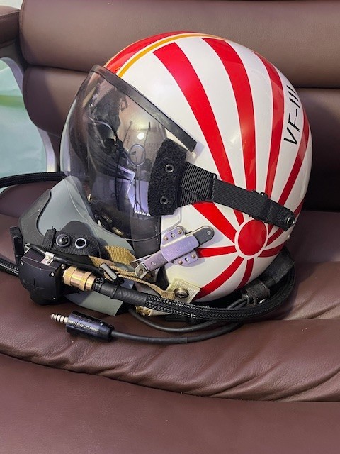 PILOT FLIGHT HELMET HGU-55 STYLE, VF-111 SUNDOWNERS.