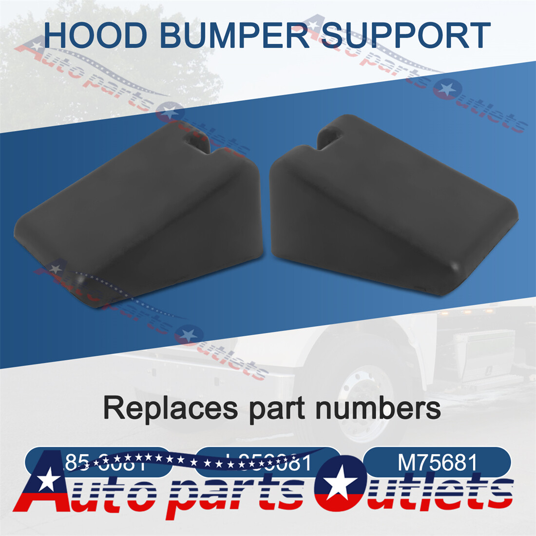 Hood Bumper Support 2x For Peterbilt 567 579 Kenworth T680 T880 L85-6081 M75681