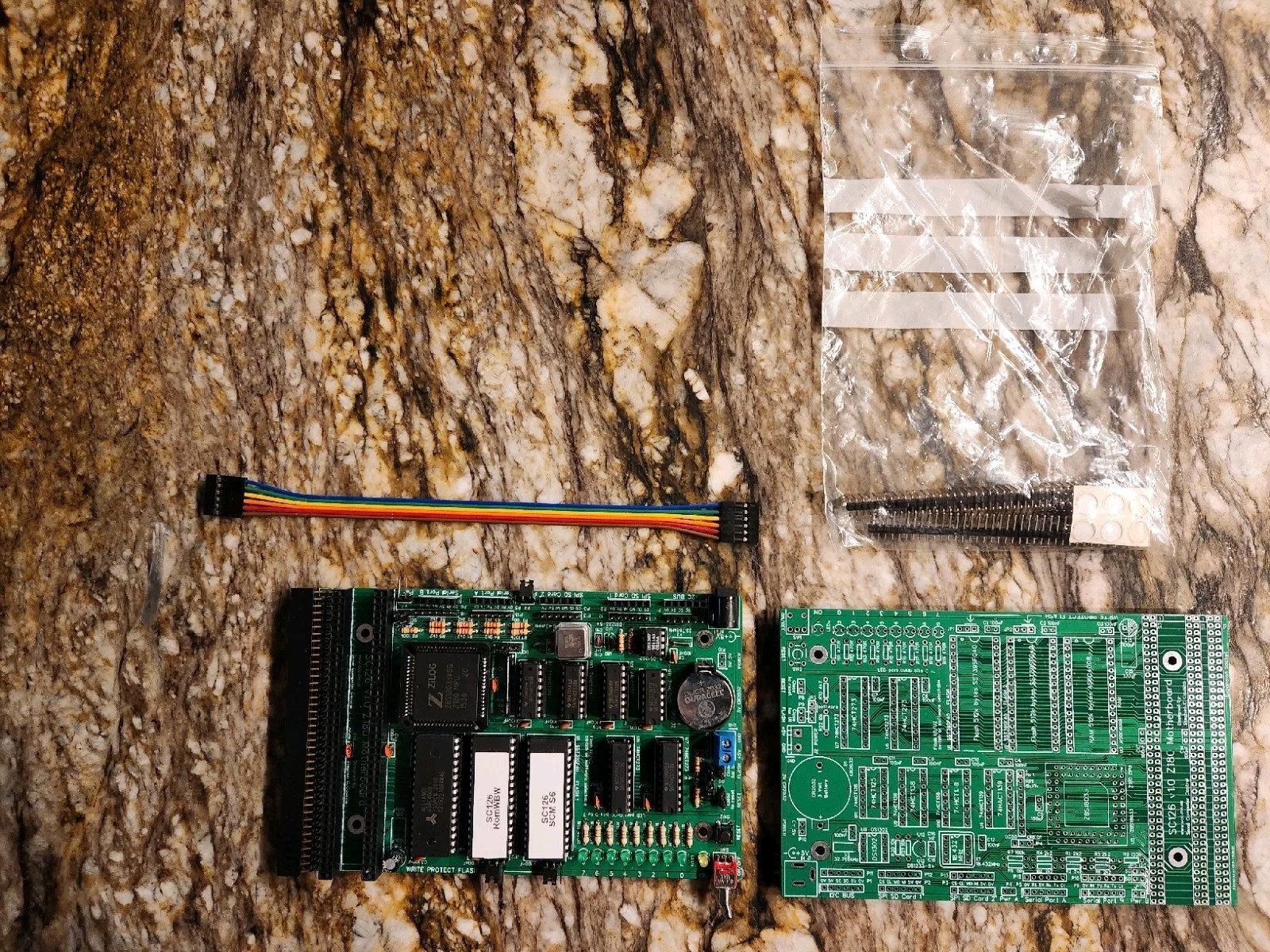 SC126 v1.0 Z180 SBC Motherboard Built Board + Bare PCB Kit RC2014 RomWBW Zilog