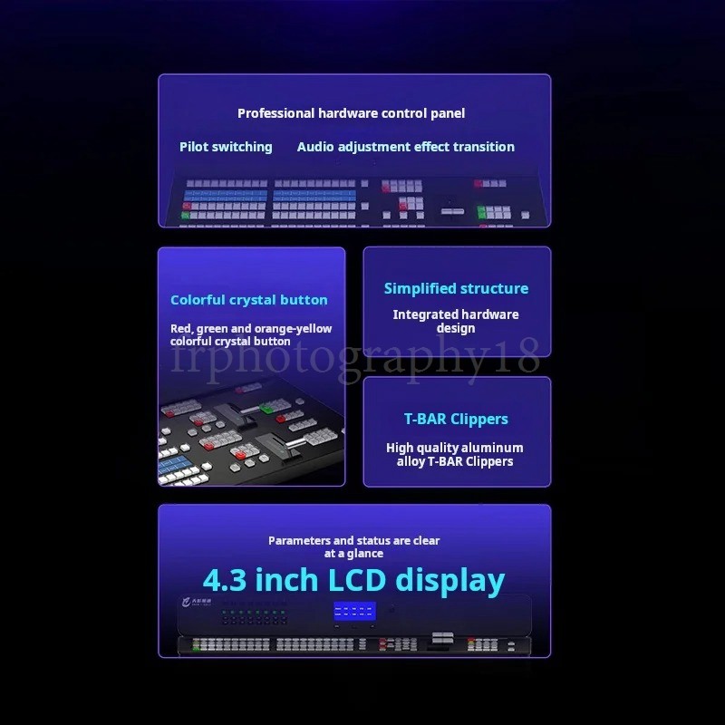 TYSTTS-18 ATEM Broadcasting Station Panel BMD Broadcasting Level Station Control