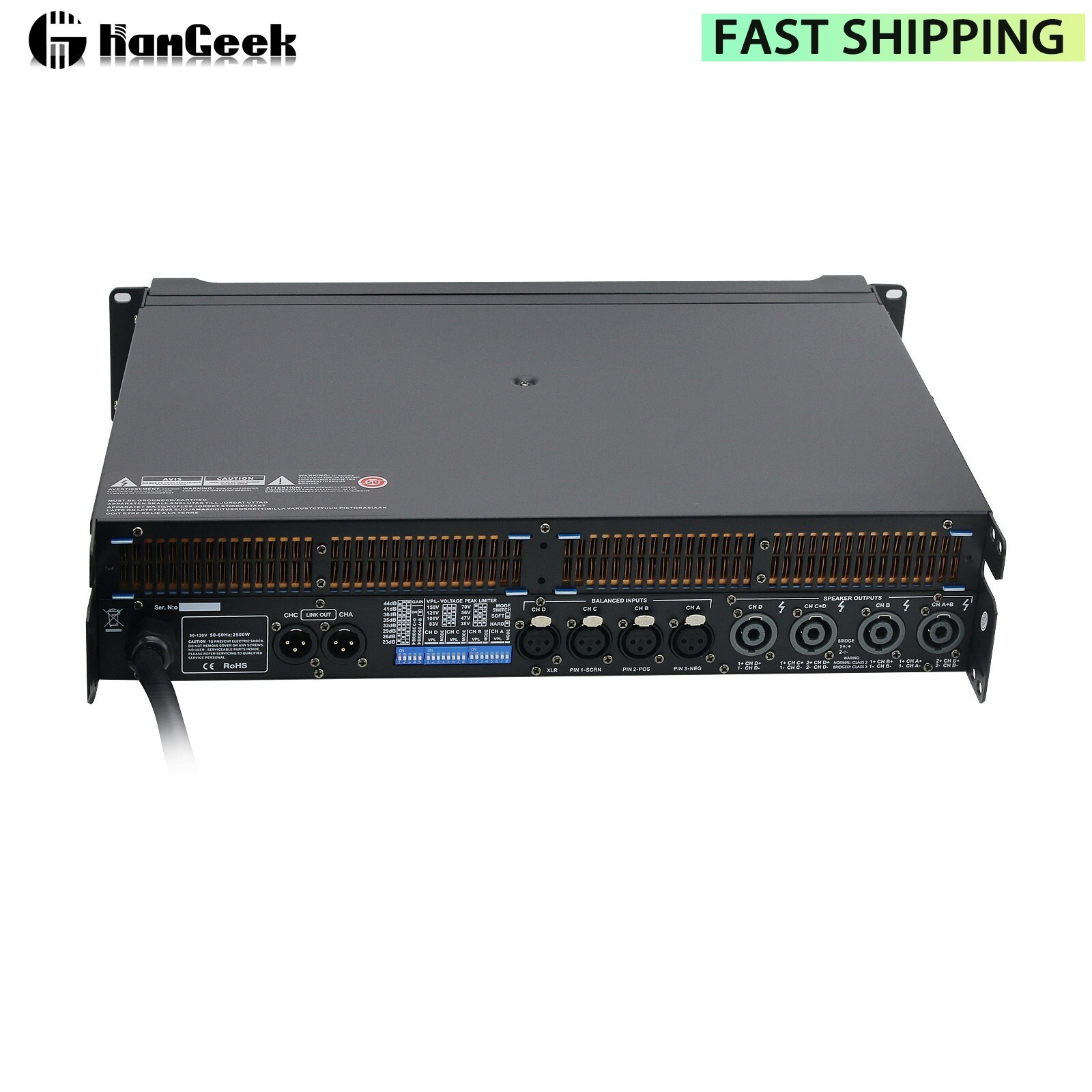 FP10000Q 4x1350W Digital Power Amp Power Amp 4 Ch Amp for Stage Bar KTV Karaoke