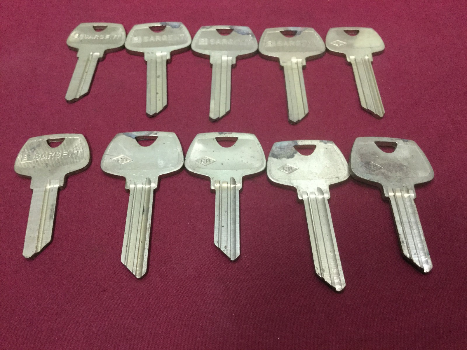Sargent CH & LC 5 Pin & 6 Pin Key Blanks, Set of 10 - Locksmith