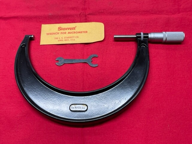 Starrett 436FL-6 Outside Micrometer Friction Thimble, Lock Nut  IN STOCK