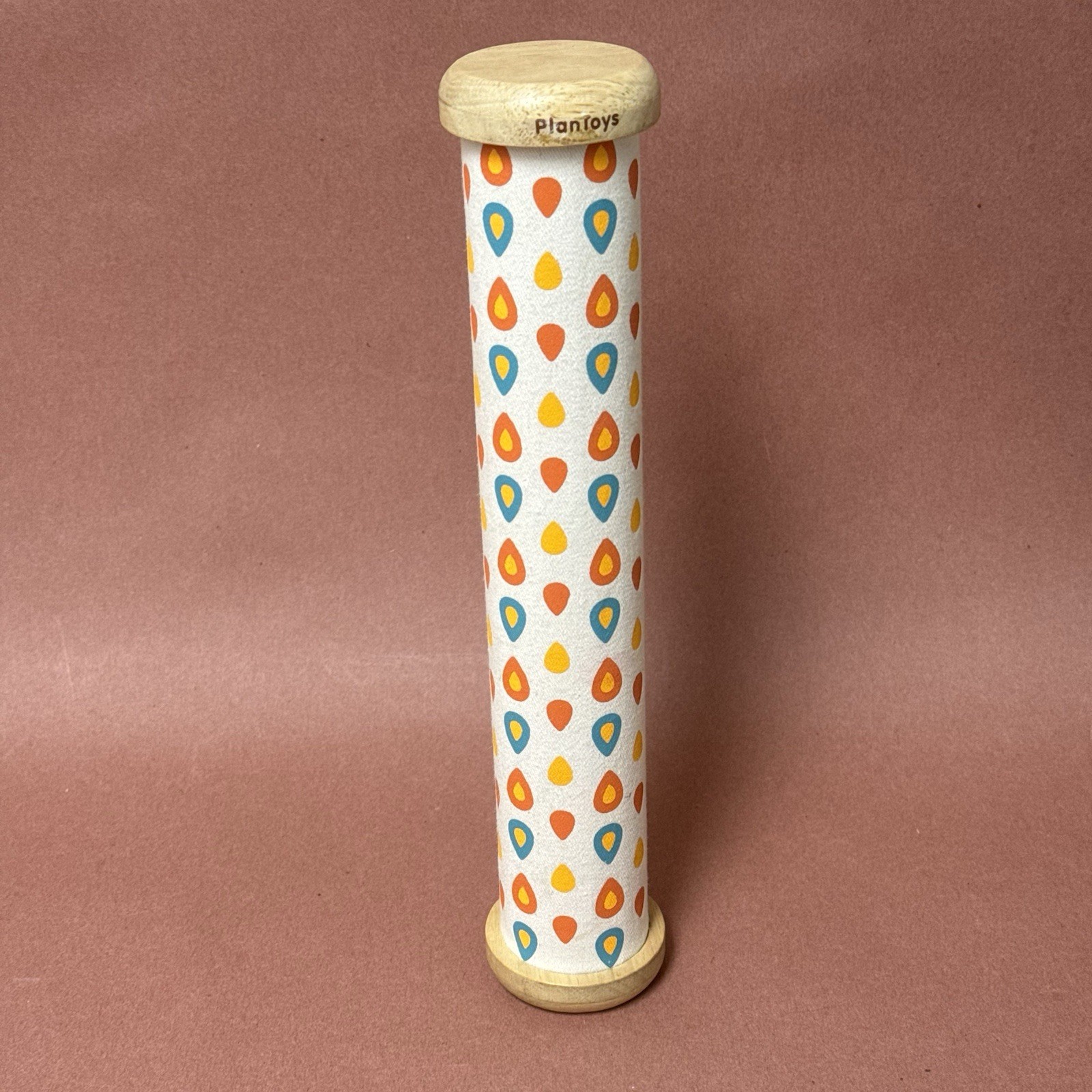 PlanToys Wooden Rain Maker Musical Toy for Toddlers | Baby Rain Stick Sensory