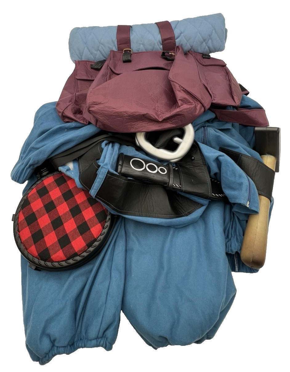 CLOTHING & BACKPACK FOR YUKON CORNELIUS ANIMATRONIC LOWES, USED