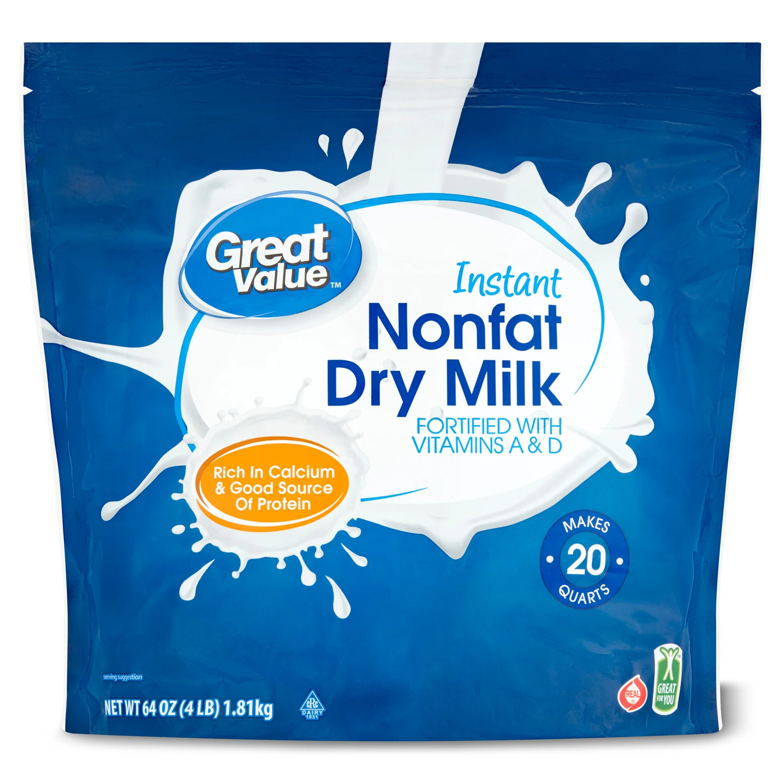 Instant Nonfat Dry Milk 64 oz Bag