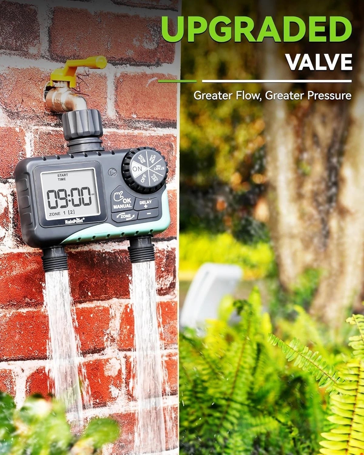 Automatic Sprinkler Timer - 2 Zone Irrigation Control