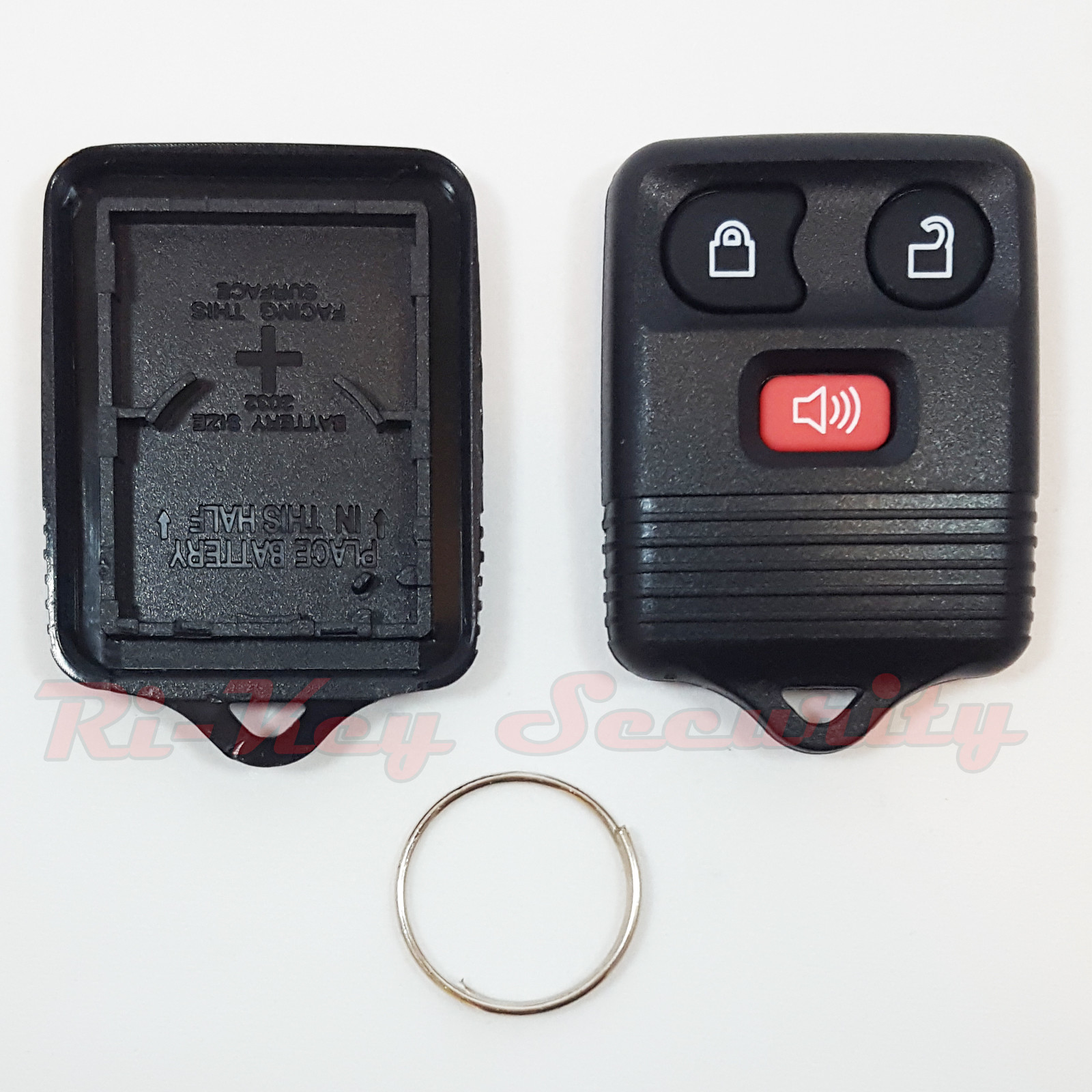 Empty Remote Alarm Replacement Shell Case For Ford 3 Buttons Keyless Entry Fob