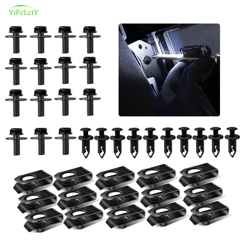 40pcs For Hyundai SONATA Body Bolts U-nut Clips Engine Under Cover Splash Shield