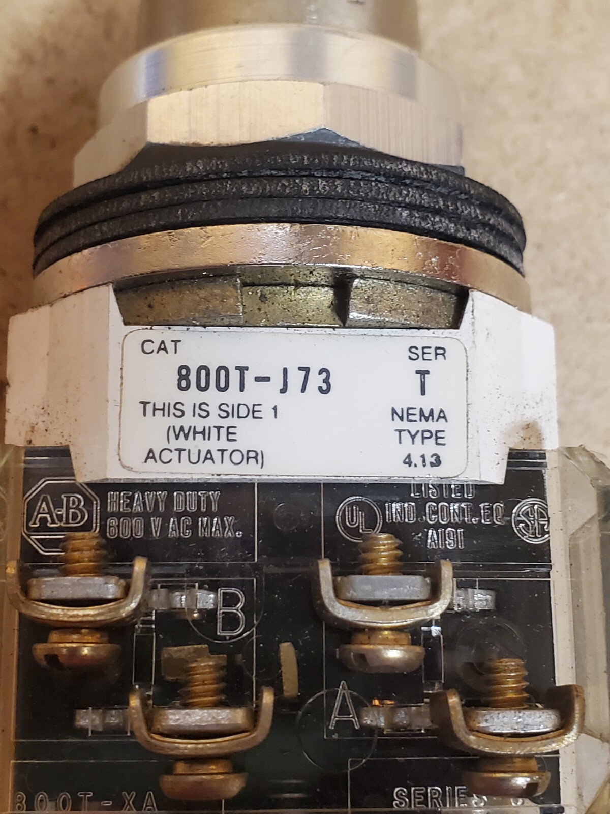 Allen Bradley 800T-J73 Operator For Selector
