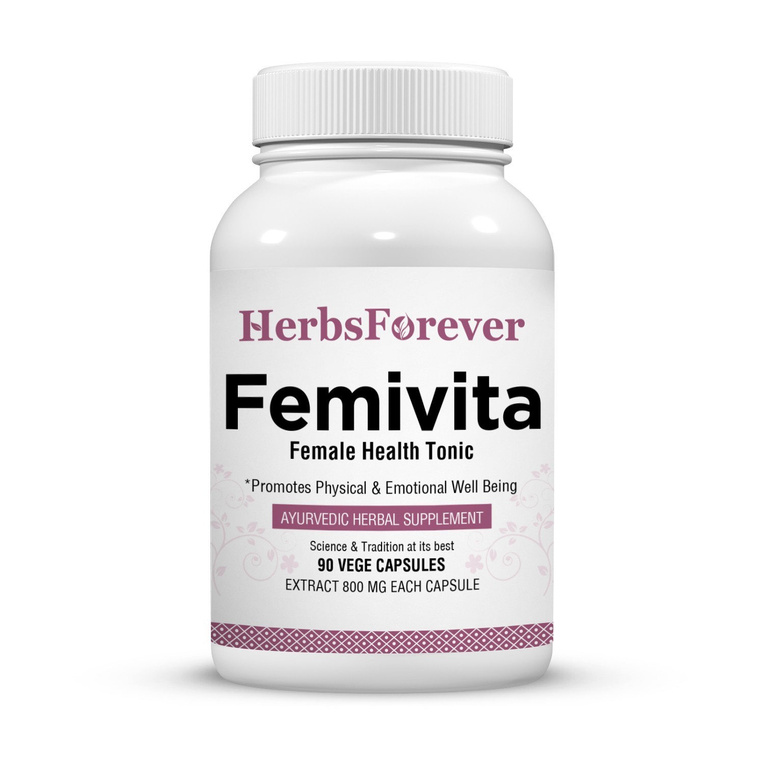 Femivita Capsules-Everyday Female Health Supplement-90 Vege Capsules-800 Mg Each