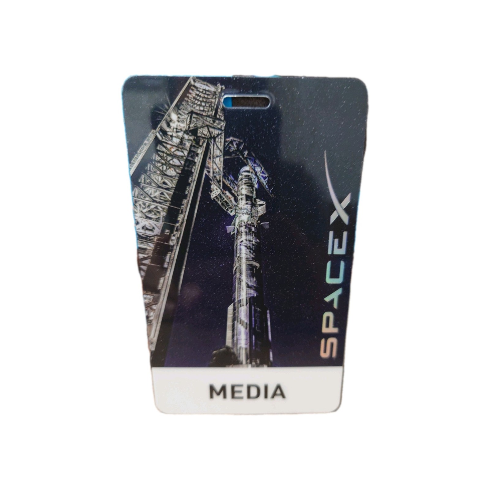 SpaceX Starship Authentic Plastic Media Badge Starbase Texas Collectable