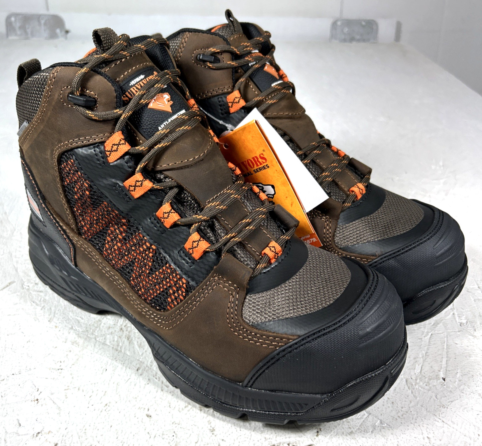 Herman Survivors Men's Work Boots "Scraper" Composite Safety Toe Sz 10