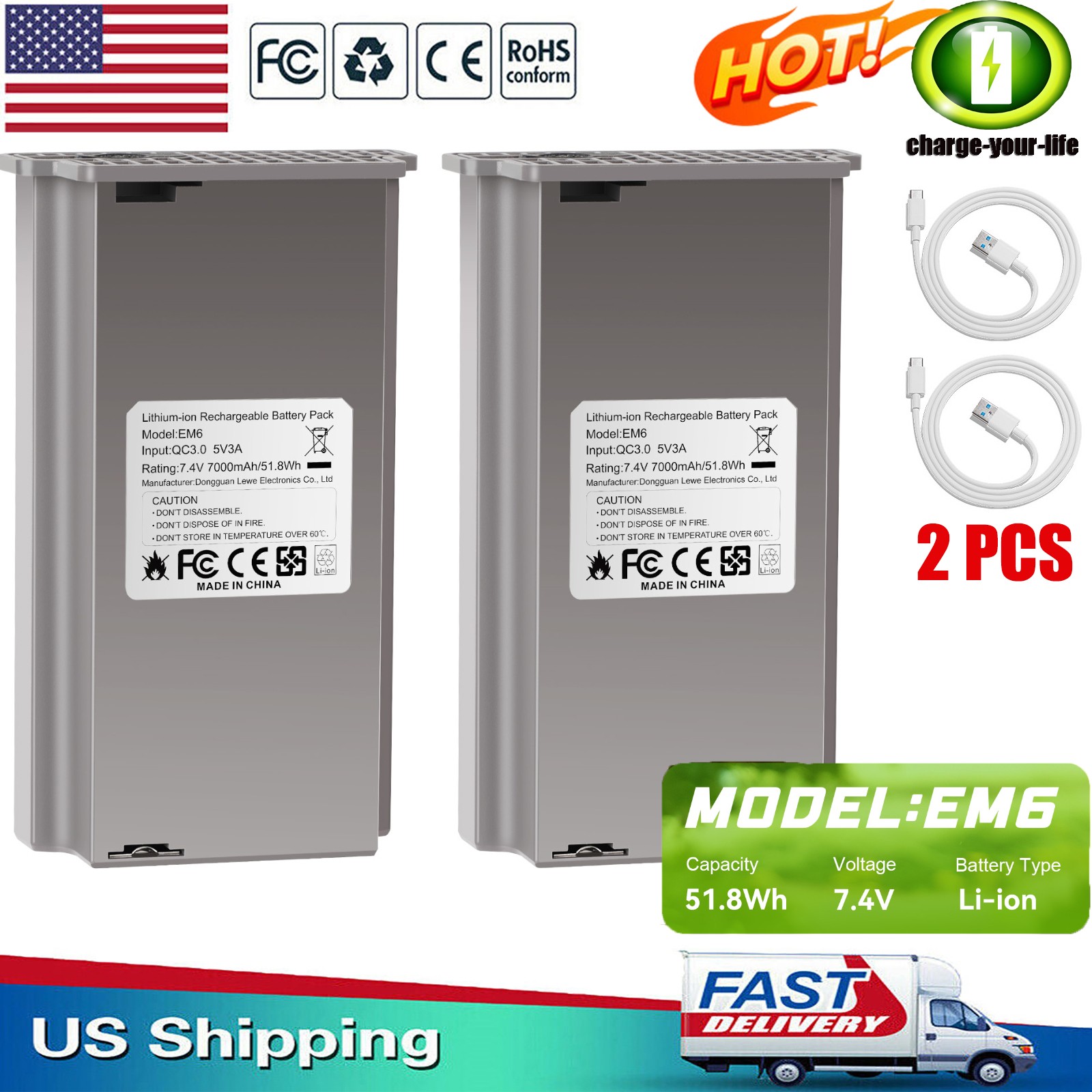 ✅2PCS Battery for Tactacm Reveal Hunting Trail Camera X Gen 3.0,2.0,Pro 3.0 2026