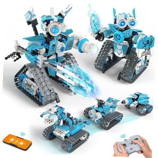5-in-1 STEM RC Robot Building Kit - 408PCS, Gift for Boys Ages 8-13 | 5IN1