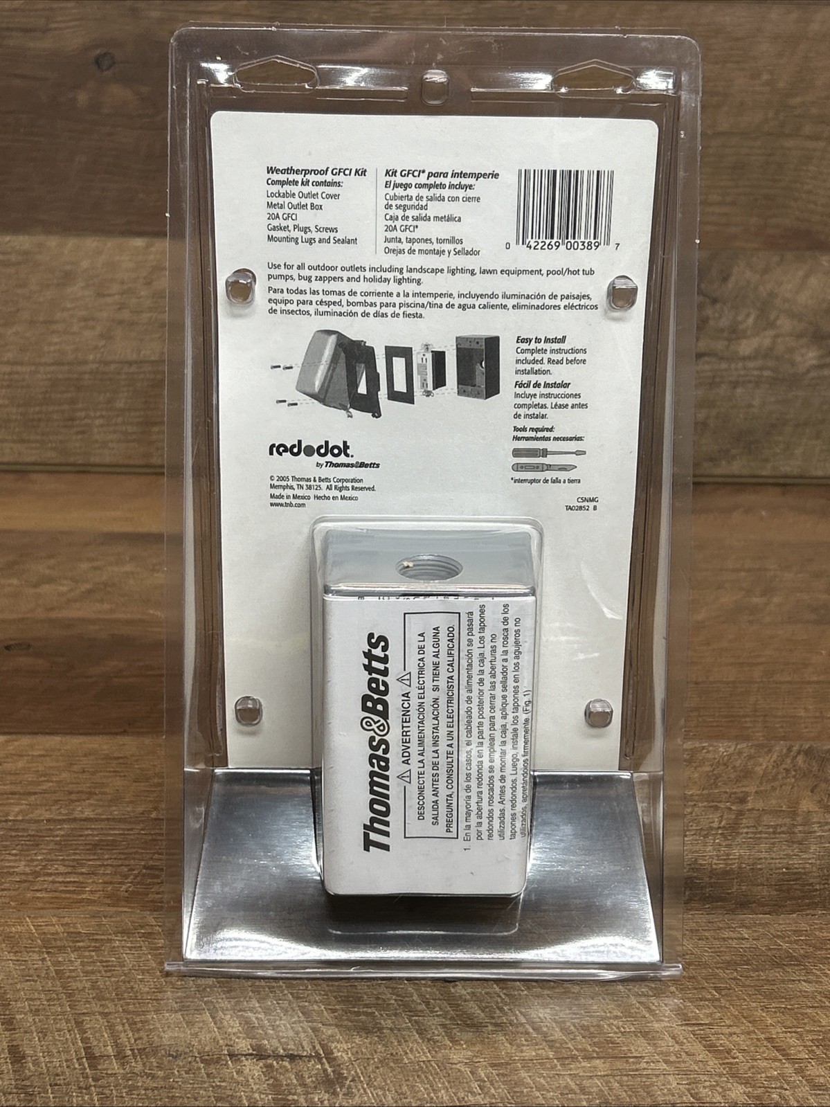 thomas betts red dot Weather Proof GFCI Kit-NEW