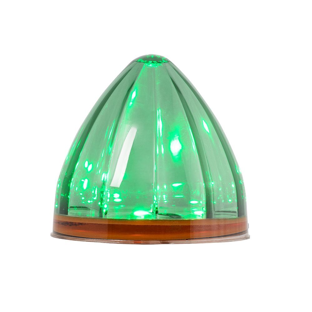 79554 2" GREEN/SMOKE WATERMELON LED LIGHT IN SMOKE LENS