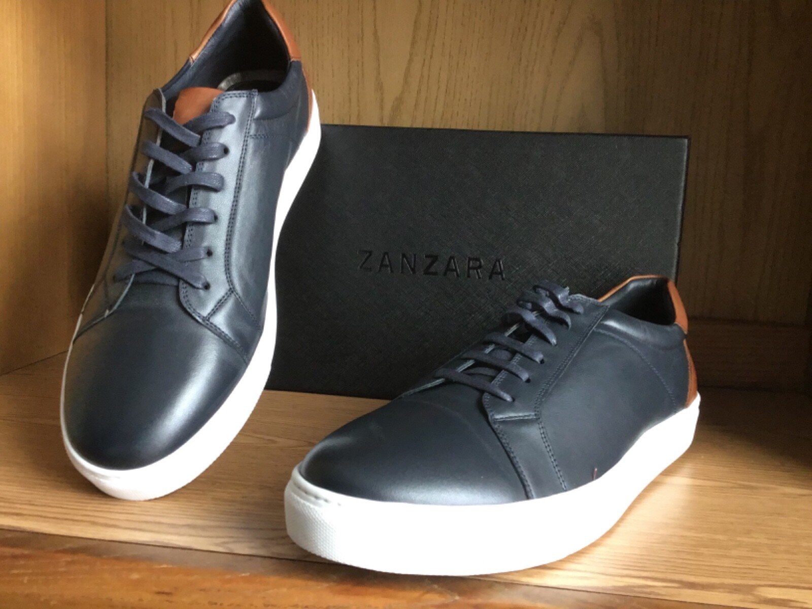 Zanzara Wyatt Casual Fashion Sneakers Navy  Men  Size 12  ZZ1557L