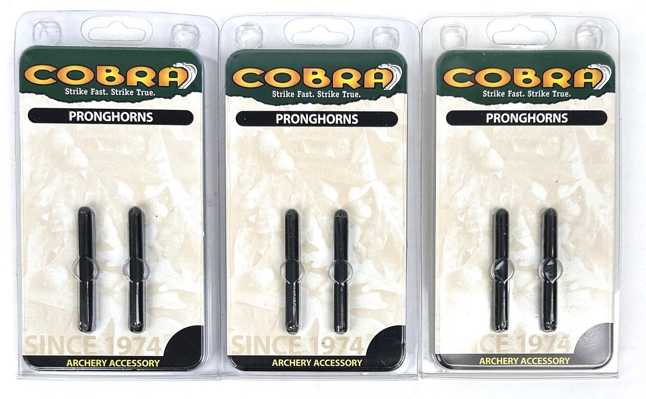 Cobra Pronghorns Archery Accessory C-348 (3 packs x 2 ea = 6 Total)