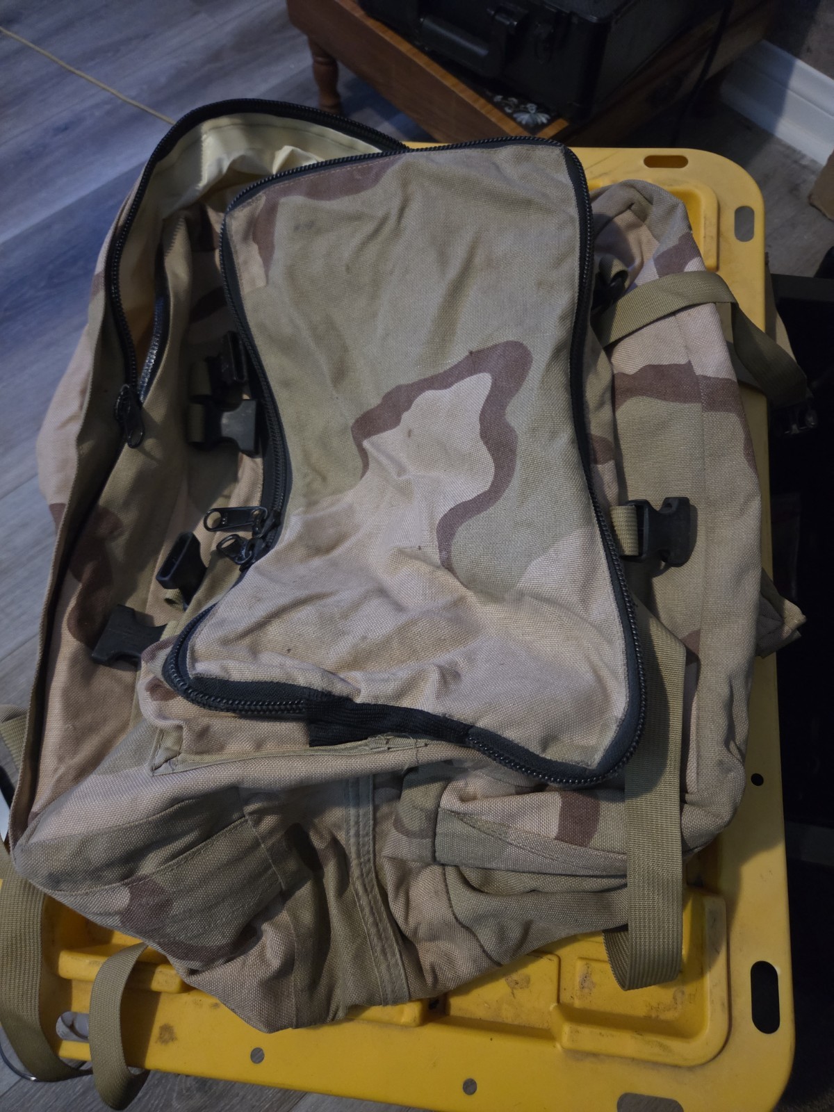 DCU Desert camouflage waterproof backpack USED