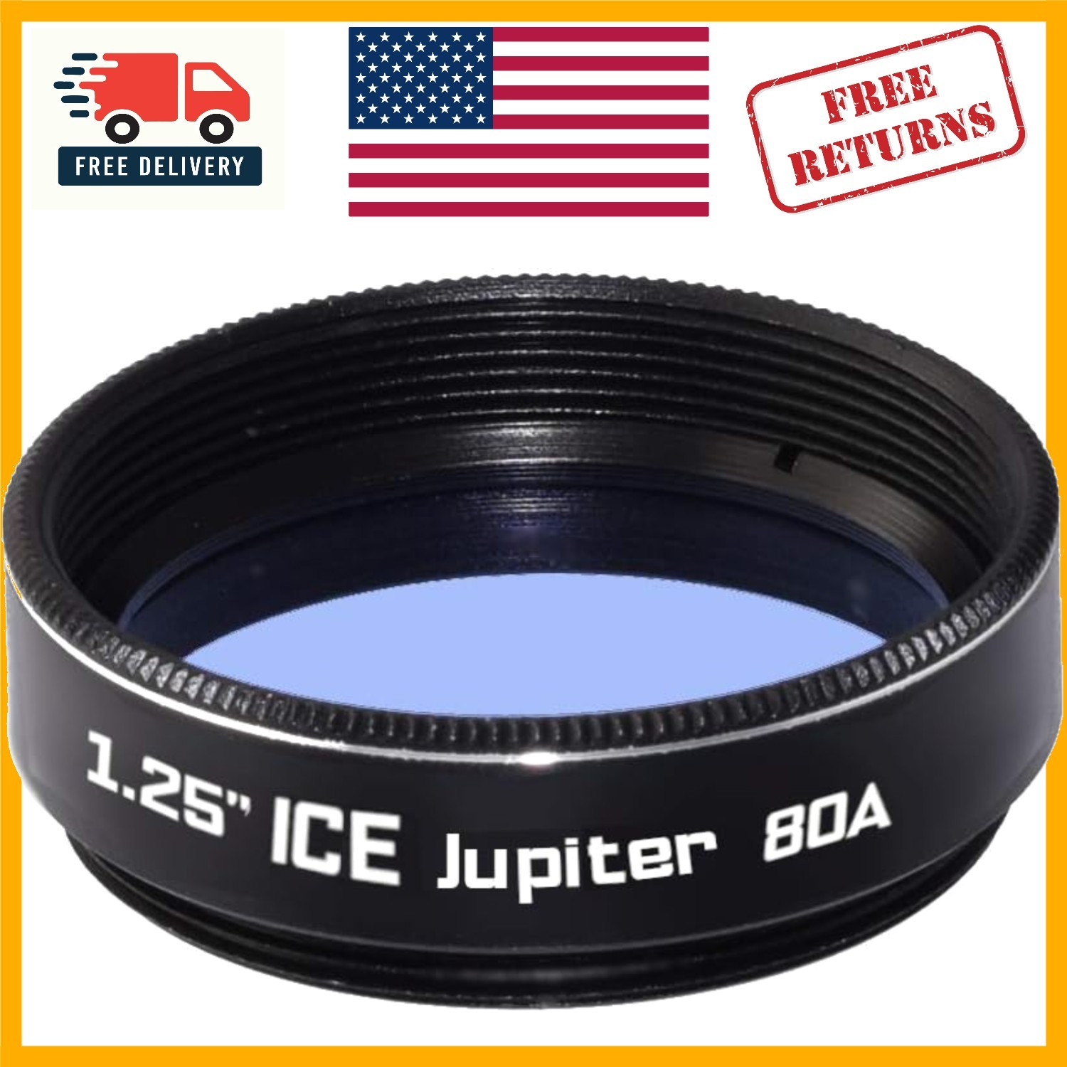 31.75mm Multi-Coated Blue Filter for Telescopes - Jupiter Observation Essential