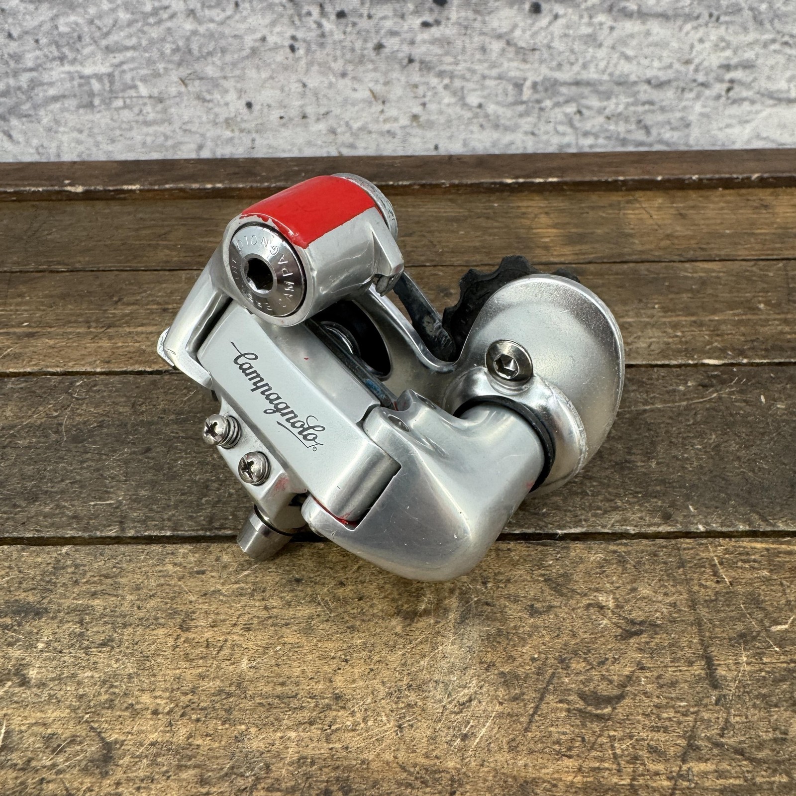 Vintage Campagnolo Rear Derailleur Short Cage Hanger Road Bike Silver Italy 90s