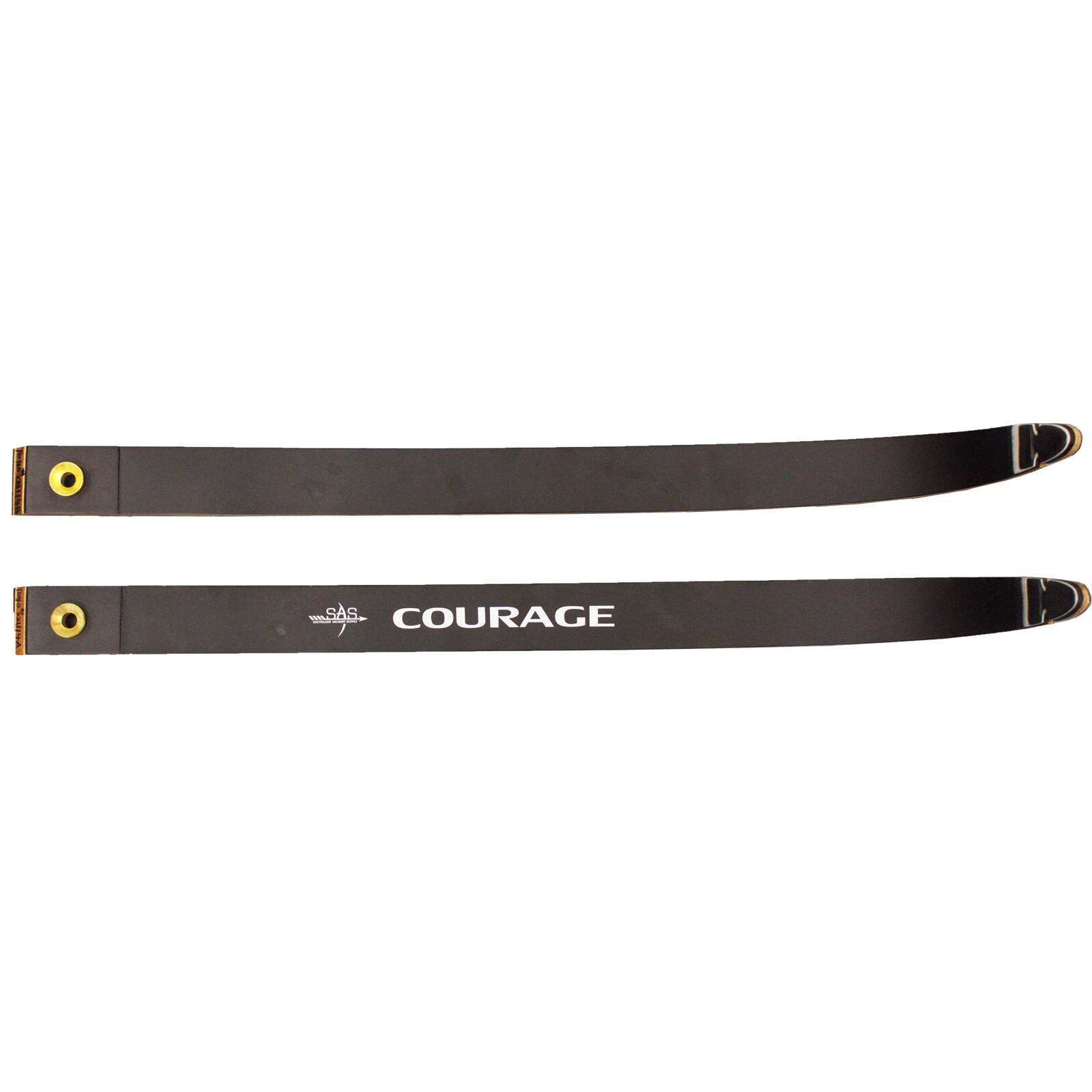 Courage Takedown Recurve Archery Bow Limbs Only Black - Pair
