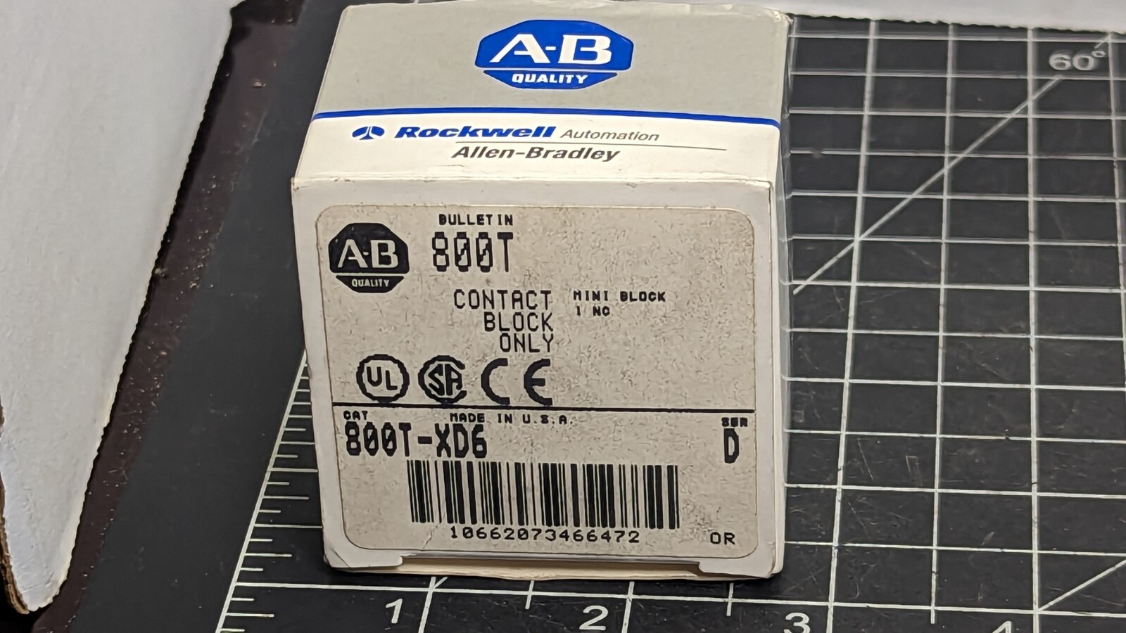 800T-XD6 Series D Contact Block NEW [OF51]